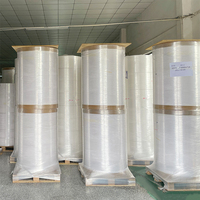Usine auto-adhésif papier semi-brillant papier étiquette stock matière première autocollant rouleaux Jumbo impression étiquette Machine autocollant