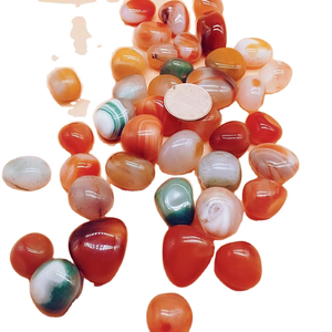 Agate de couleur mélangée de haute qualité pierre de galet polonaise pierre précieuse polie pierre roulée - Product Image 1