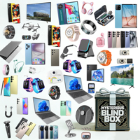 Vente en gros : Boîtes mystères 100% surprise avancées et aléatoires, avec des articles électroniques 3C (smartphones 5G, montres, écouteurs)