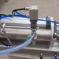 Machine de remplissage semi-automatique à piston pour salsa, condiments, gelée, yaourt, chocolat, sauce tomate, beurre de cacahuète, crème cosmétique et pâtes