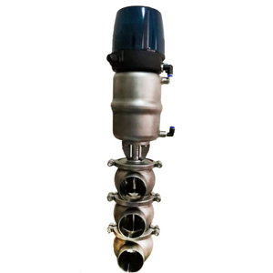 Calidad guranted higiénico neumático diversing para la válvula de asiento <span class=keywords><strong>cambio</strong></span> Válvula de control con parte superior - Product Image 3