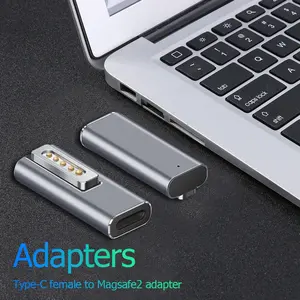 Adaptateur <span class=keywords><strong>USB</strong></span> <span class=keywords><strong>C</strong></span> magnétique de haute qualité Type <span class=keywords><strong>C</strong></span> <span class=keywords><strong>vers</strong></span> Magsaf* <span class=keywords><strong>2</strong></span> Connecteur PD Adaptateur de charge rapide pour MacBook Air/Pro avec voyant lumineux - Product Image 3