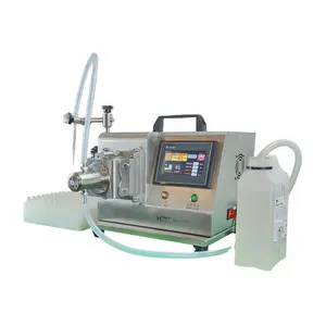 Desktop digital bottle liquid filling machine with ceramic pump for cosmetic liquid cream filling