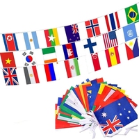 Drapeaux de chaîne en gros pays personnalisés drapeau de bruant