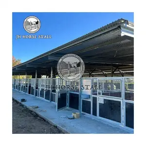 Factory Wholesale Portable Galvanized Horse Stable Panel Stall Boxes House Horse Stbale Equipment