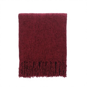 Luxury Eco-Friendly Printed Jacquard Brushed <b>Throw</b> Super Soft Warm Wool Acrylic Blend Lightweight Machine Washable Skin-Friendly - Product Image 3