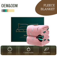 Plaid en polyester côtelé de luxe, de haute qualité, doux, chaud et confortable, en polaire, pour toutes les saisons, OEM&ODM