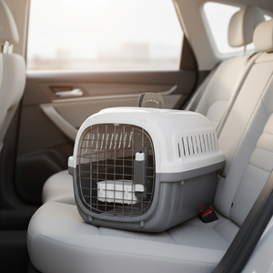 Grande valise rectangulaire robuste et portable pour animaux de compagnie, adaptée aux <span class=keywords><strong>chats</strong></span> et aux chiens <span class=keywords><strong>en</strong></span> voyage <span class=keywords><strong>en</strong></span> avion - Product Image 6