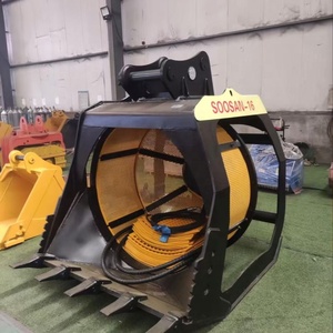 Godets de criblage pour excavatrices de 11 à 17 tonnes, haute qualité, meilleures ventes, plusieurs achats répétés, tailles de trous de criblage 10mm-150mm, déchiqueteurs supérieurs - Product Image 1