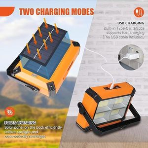 LAMPE SOUS PRESSION SOLAIRE 30 WATTS ÉCLAIRAGE LED POUR URGENCES ET CAMPING LAMPE SOLAIRE Skle Ken30flood Panneaux Solaires Solaire E - Product Image 6