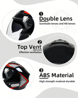 Nouveau produit : Pièces de casque de moto unisexe, casque de moto tout-terrain personnalisé, fabrication sur mesure