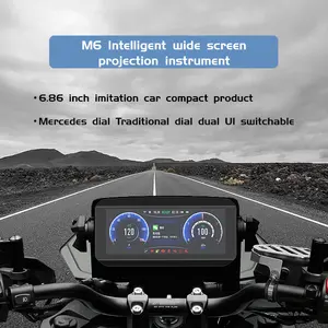 OEM /ODM M6 Intelligent Widescreen Projection Instrument Electric Motorcycle Speedometer Electric Bike Scooter Morninghan