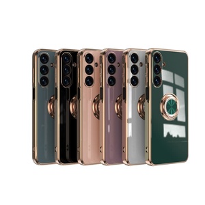 Para <span class=keywords><strong>Samsung</strong></span> A56 A22 A54 A333 A22 A15 funda de galvanoplastia con soporte de anillo de dedo para <span class=keywords><strong>Samsung</strong></span> Galaxy S22 S23 S24 S25 <span class=keywords><strong>Ultra</strong></span> Case - Product Image 1