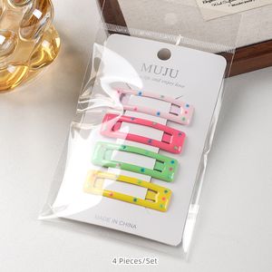 4件套混色甜美多彩的bb夹，适合小女孩儿童侧刘海金属发夹 - Product Image 2