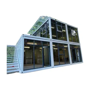便携式户外迷你预制集装箱棚可膨胀钢结构，用于花园车库室外储物车库