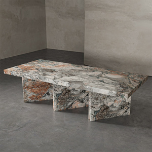 <span class=keywords><strong>Tavolo</strong></span> da Pranzo Grande <span class=keywords><strong>in</strong></span> <span class=keywords><strong>Marmo</strong></span> Stile Scandinavo Personalizzato per 8 Persone, Estensibile, per Officina - Product Image 3