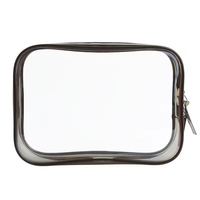 Sac de maquillage transparent personnalisé, imperméable, portable, en PVC, sac cosmétique en plastique, pochette à fermeture éclair transparente pour les voyages et les vacances