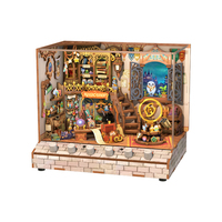 Tonecheer Magic Shop - Jouet de puzzle en bois écologique à découpe laser 3D avec musique - Maison miniature pour poupées - Décoration de la maison - Cadeau