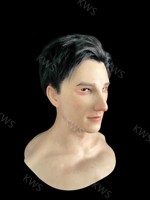 Costume d'Halloween Homme Jeune Masque Intégral Réaliste en Silicone