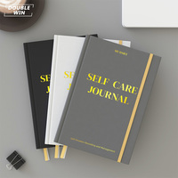 Journal de bien-être guidé à couverture rigide en lin avec impression personnalisée