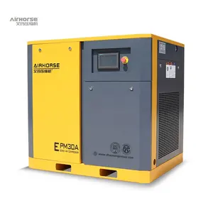 h performance 30hp 50hp rotary compressor permanent magnet variable frequency inverter 15kw 22kw industrial air compressor