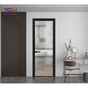 Puerta Abatible Moderna de Aluminio con Certificación NFRC, Doble Acristalamiento Templado, Insonorizada y de Eficiencia Energética para Entrada Principal de Villa - Product Image 2