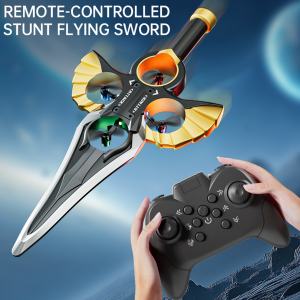 Offre Spéciale Drone Volant Épée Nouveauté avec Lumière <span class=keywords><strong>Rc</strong></span> Air Plan Drôle arme Jouet Épée Volante 2.4G - Product Image 4