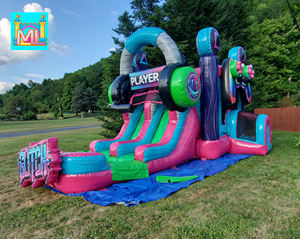 تصميم جديد لمنزل القفز الترفيهي التجاري GLITCH Video Gamer Combo، ليس مجرد منزل قفز آخر، بل هو جاذب للحفلات بشكل كامل - Product Image 2