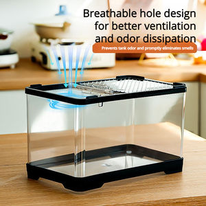 Modern Aquarium Voor Voerbak Hagedis Regenwoud Tank 5W Power Voor Patio Levende Water Land Reptiel Hornfrog Schildpad - Product Image 6