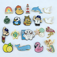 Broche en émail souple ou rigide personnalisable avec votre propre design, style dessin animé, badge en métal, épinglette anime