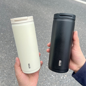 Borraccia Termica Personalizzabile con Logo, 400ml, Rivestimento a Polvere, Coperchio Flip-Top, Tazza da Viaggio Isolante per Caffè - Product Image 3