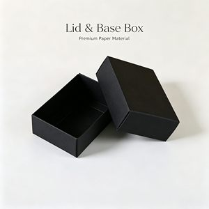 Custom Rigid Paper Gift <b>Box</b> Matte Cardboard Lid and Base Open Top Custom Size for Gift and <b>Craft</b> Packaging <b>Box</b> - Product Image 2