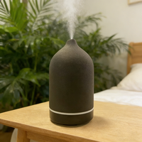 Humidificateur d'air en porcelaine pour bureau à domicile Diffuseur d'huiles essentielles en céramique Diffuseur d'arômes ultrasonique électrique Humidificateur d'air
