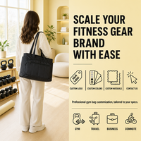 Sac de sport personnalisé avec logo, grande capacité, résistant à l'eau, portable, avec petite pochette pour le fitness, les sports et les voyages