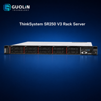Serveur en rack d'infrastructure informatique d'entreprise haute performance 1U avec remplacement à chaud Lenovo ThinkSystem SR250 V3