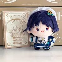 Meilleures ventes Officiel 10 pièces/ensemble Genshin Impact Série Réception de la Fête Scintillante Boîte mystère Mini poupées en peluche version Q Breloques de sac