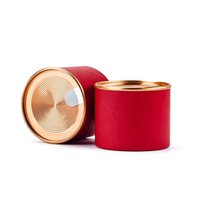 Cá Nhân Xách Tay <span class=keywords><strong>Tin</strong></span> Kim Loại Vòng Trung Quốc Trà Hộp Màu Đỏ - Product Image 3