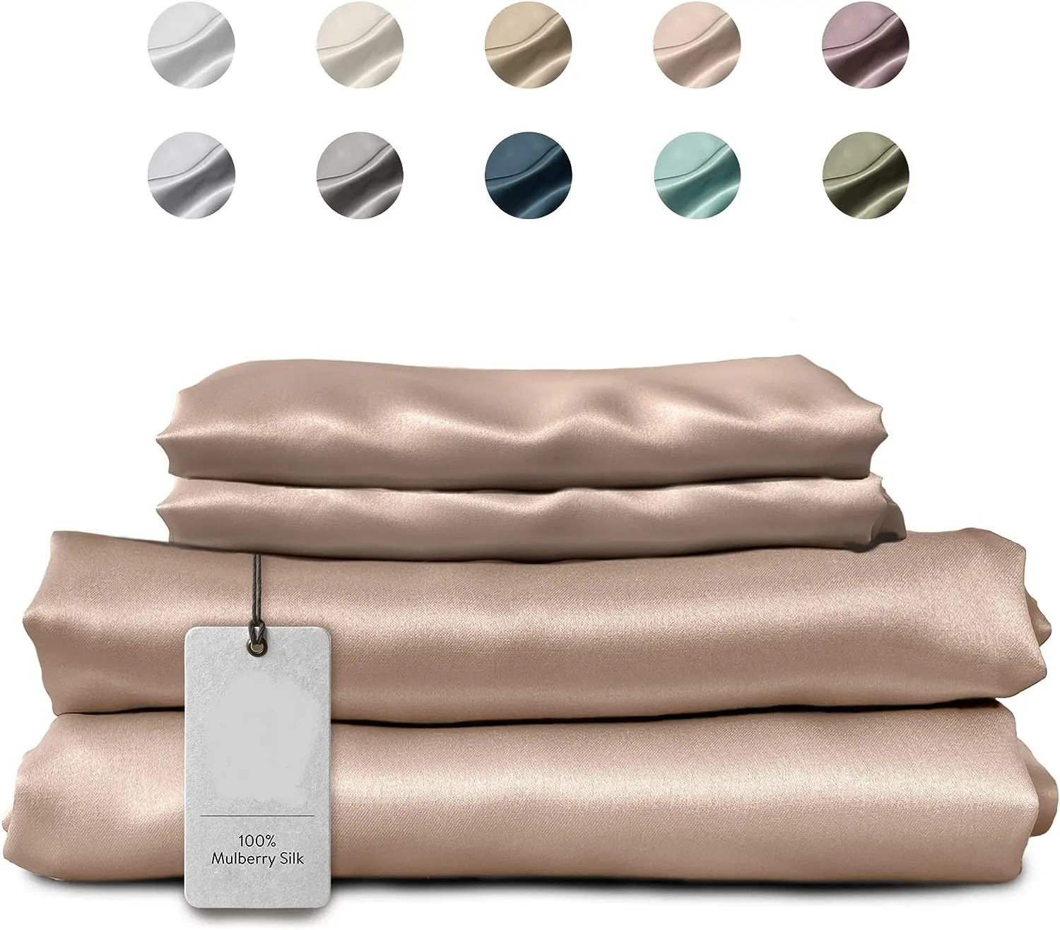 All-Season Mulberry Silk Bed Sheets Set 100% Silk Sheets Factory price