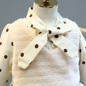 Nuevos Vestidos Modernos de Gasa para Niñas, Estilo Coreano, para Fiestas de Princesas, Bailes de Graduación, Invierno, con Abrigo a Juego, en Venta - Product Image 3