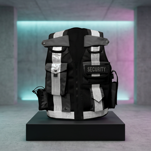 Chaleco de Seguridad de Alta Visibilidad, Táctico, con Cierre Frontal, Bolsillos Reflectantes, Uniforme de Guardia, Unisex - Product Image 1