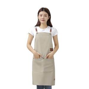 black plastic apron for barista