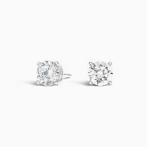 Boucles d'oreilles clous de luxe en moissanite ronde, en argent S925, élégantes, solitaires, légères, pour usage quotidien, cadeau pour femme - Product Image 6