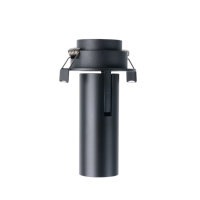 Spot noir réglable en usine dali dimmable led downlight en aluminium plafonniers encastrés