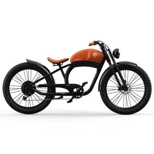 1000W 26 Inch Vintage MTB Ebike Fat Tire Retro Electric Bike For All Terrians