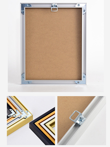 Cadres d'affiches modernes personnalisés en aluminium, cadre mural pour affiches, vente en gros, cadre photo doré <span class=keywords><strong>50x70</strong></span> avec <span class=keywords><strong>verre</strong></span> - Product Image 3