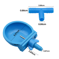 Abreuvoir automatique de lapin bleu, tasse d'eau pour le bétail