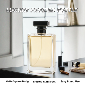 BKT8860 Botella de Perfume Rectangular de Vidrio Sodo-Cálcico Grueso de 15ml/30ml con Tapa de Plástico y Pulverizador, Impresión de Logotipo Personalizado, Superficie Transparente, Cosmética - Product Image 2