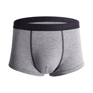 Caleçons Boxers Tricotés en Coton Modal Anti-Bactériens pour Hommes, Taille Mi-Haute, Grande Taille, Sous-vêtements de Sport pour Adultes, Commerce International - Product Image 1