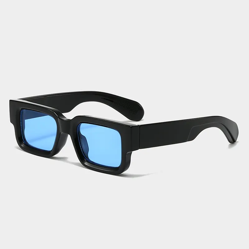 LBA 3401 beliebte dicke quadratische individuelle Sonnenbrille Logo Frauenmarke Designer-Sonnenbrille 2024 Rechteckige Sonnenbrille Mode Herrenbrille