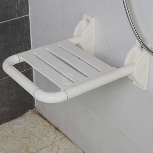 Bathroom Toilet Wall Mounted Nylon Folding <strong>Shower</strong> Seat and Bath Chair - Product Image 4